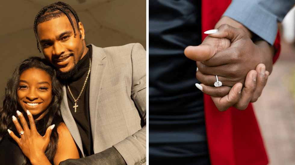 Olympian Simone Biles Got Engaged To NFLer Jonathan Owens Her Diamond Olympian Simone Biles Got Engaged To NFLer Jonathan Owens Her Diamond
