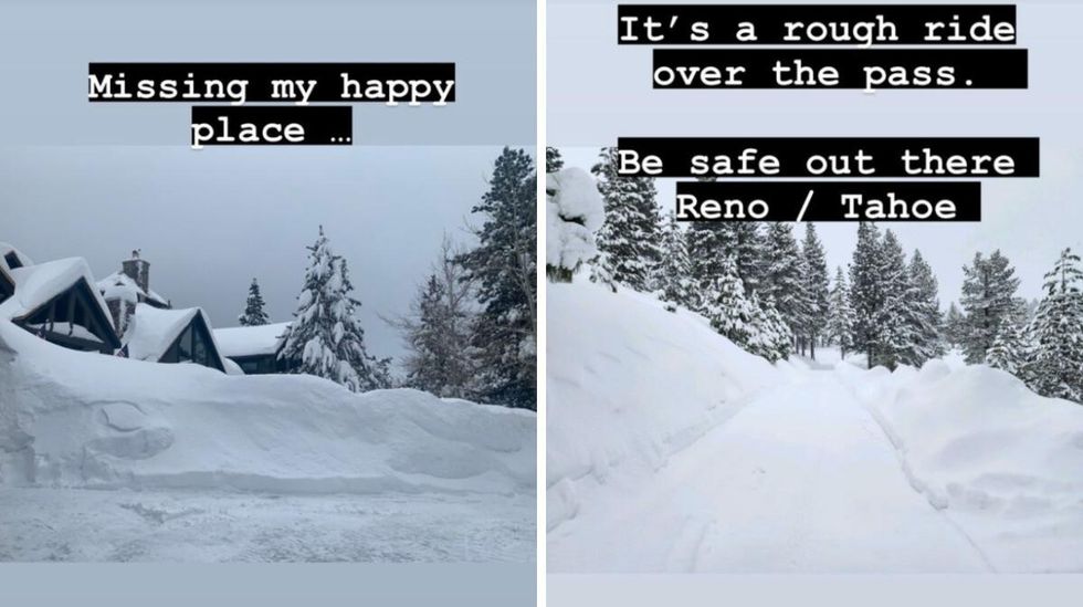 Images posted to Jeremy Renner's Instagram story on January 17, 2023.