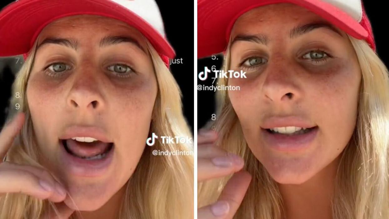 Indy Clinton's TikTok video about giving brith.