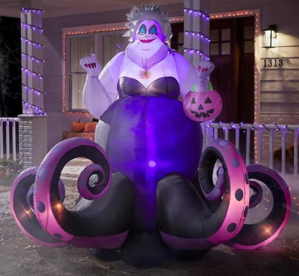Inflatable Ursula Halloween decor