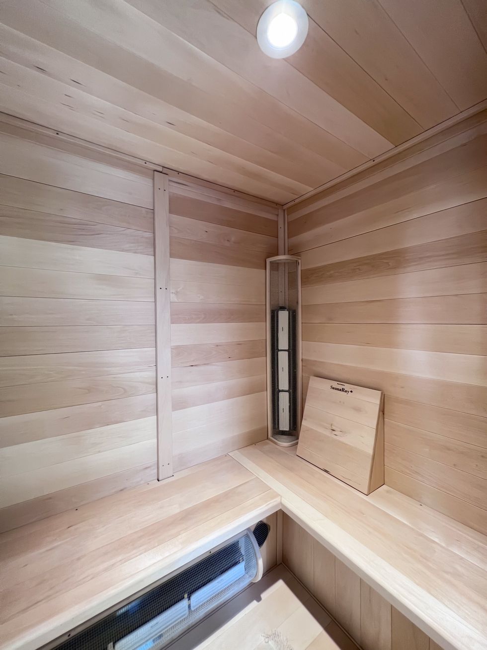 Infrared sauna.
