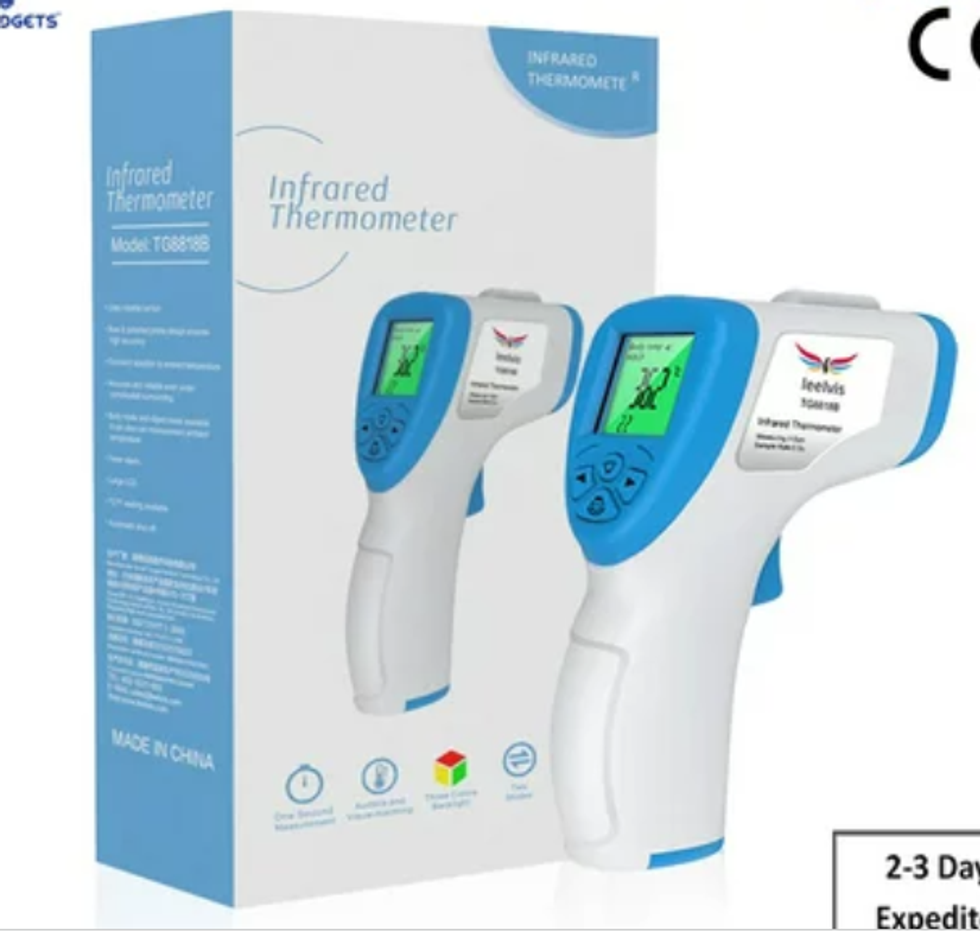 Infrared thermometer.