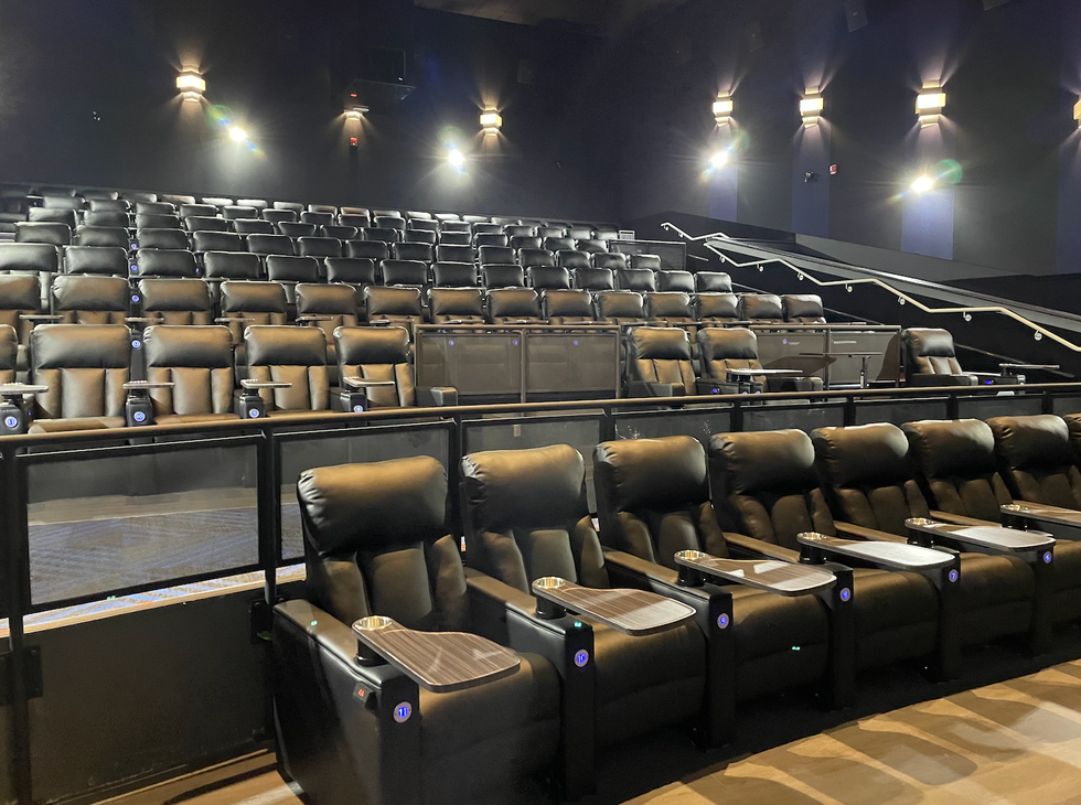 Inisde a theatre at Cineplex Junxion.