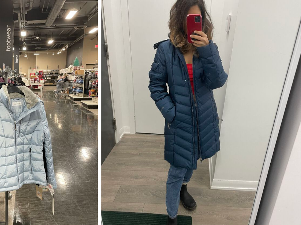 Toronto winter top down coat