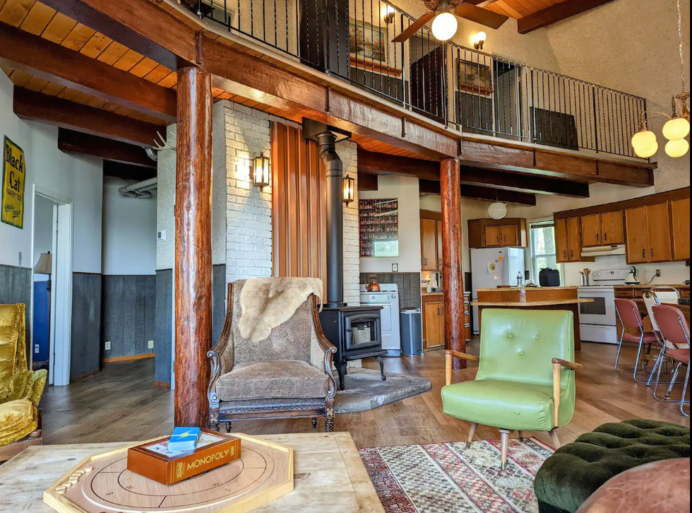 Inside Conjuring Creek Cabin.