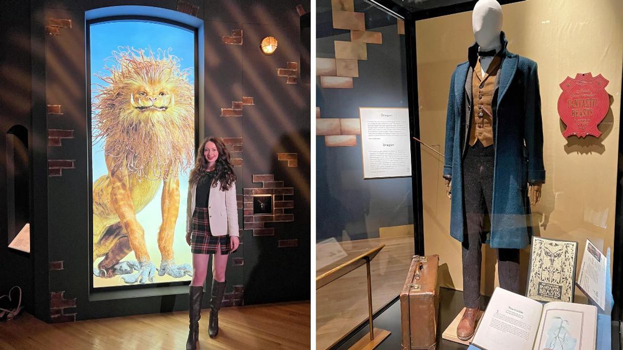 Inside the Fantatic Beasts exhibit at the Royal Ontario Museum.
