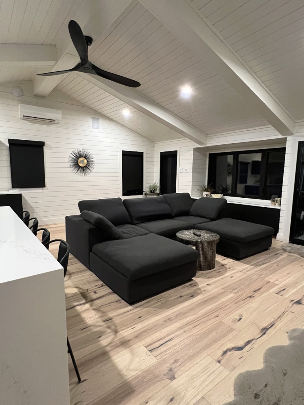 Inside the living room.