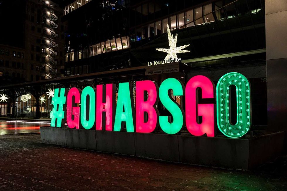 Installation #GOHABSGO des Canadiens de Montr\u00e9al.