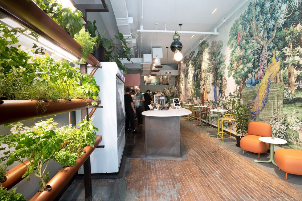 Int\u00e9rieur du restaurant.