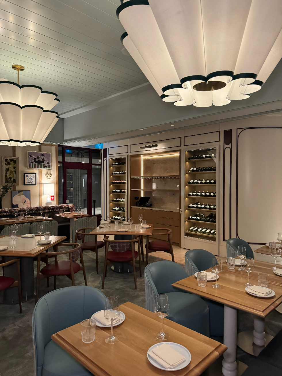 Interior of Abrielle Toronto.