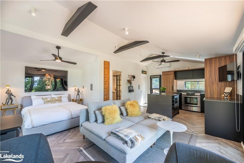 Interior of the cottage.