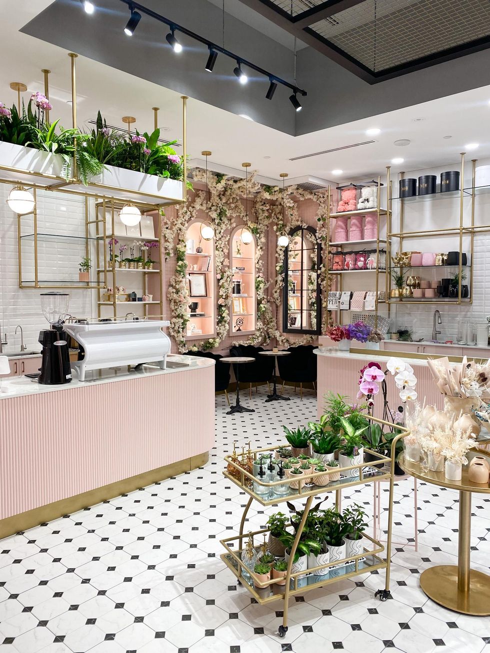 Interior of the shop.