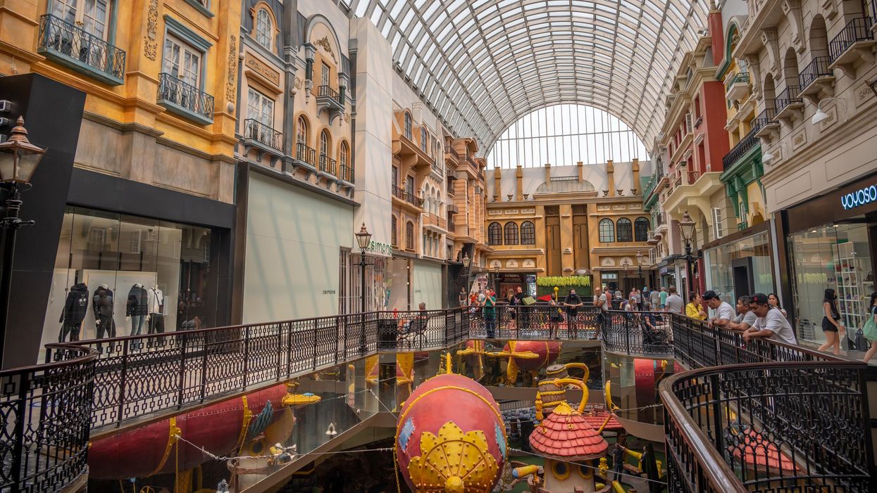 Interior of the West Edmonton Mall.