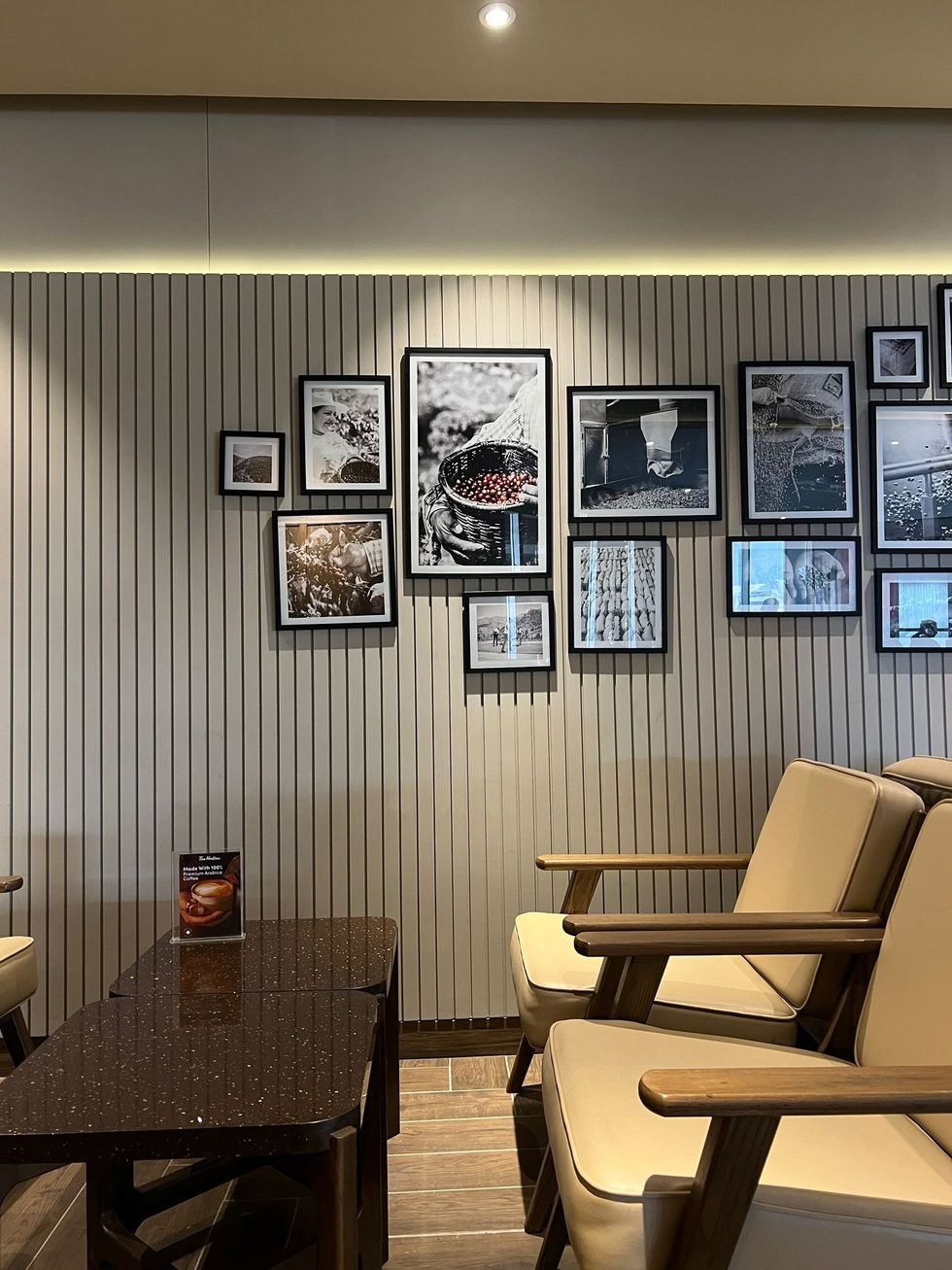 Interior of Tim Hortons Lahore.