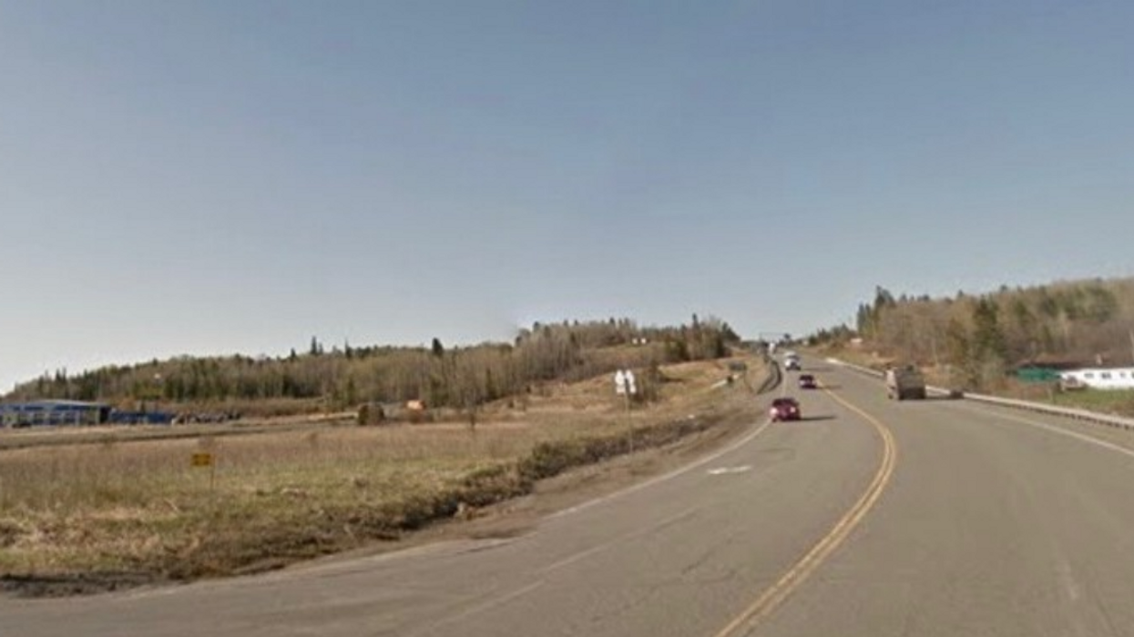 Intersection of highways 11 and 65 in Ontario.