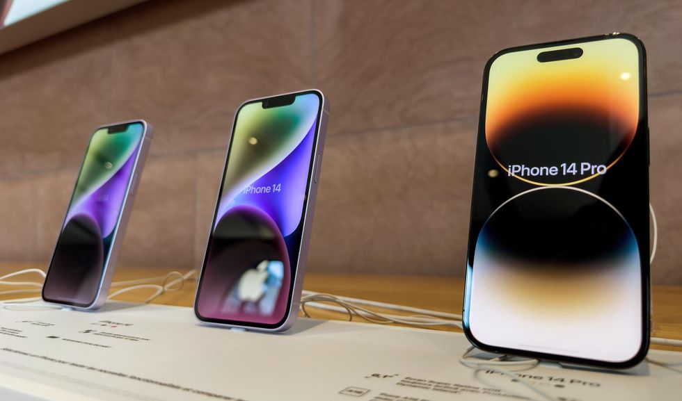 iPhone 14's in Paris, France.