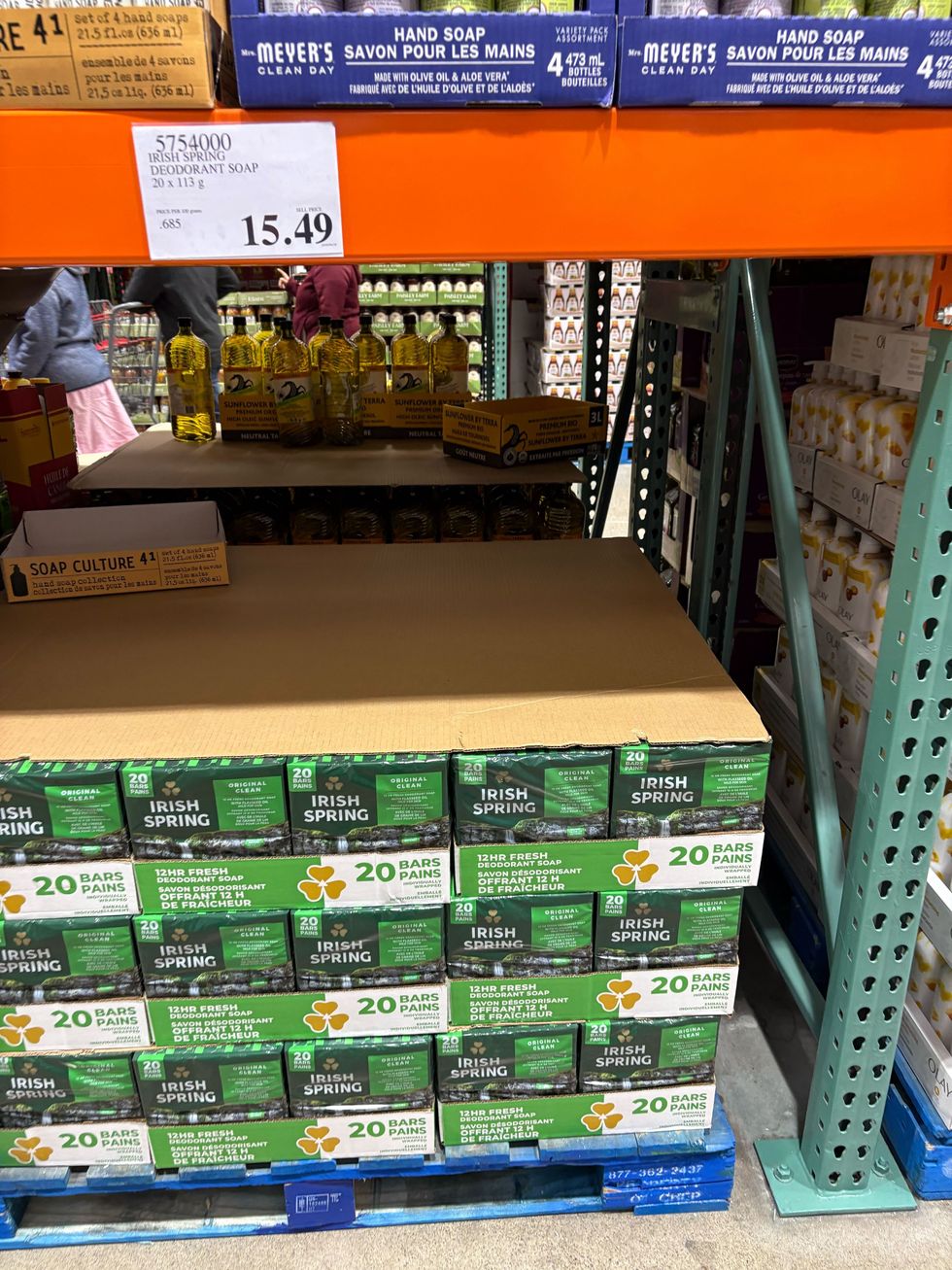 irish spring soap at costco