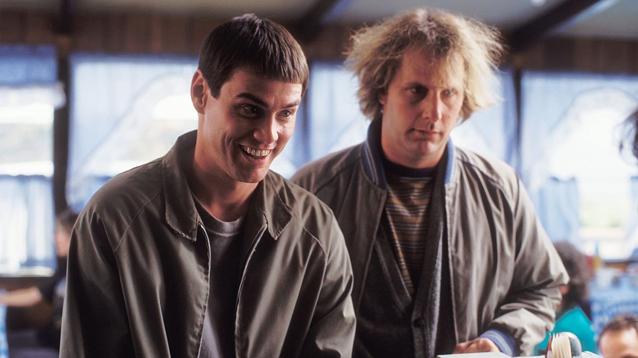 Is there a new movie in the works? Sadly it's not Dumb and Dumber 3, but Jim Carrey and Jeff Daniels did team up for an audiobook reading of Carrey's upcoming novel. Memoirs and Misinformation comes out next month and looks to take readers, and now listeners, on quite the fictional ride.
