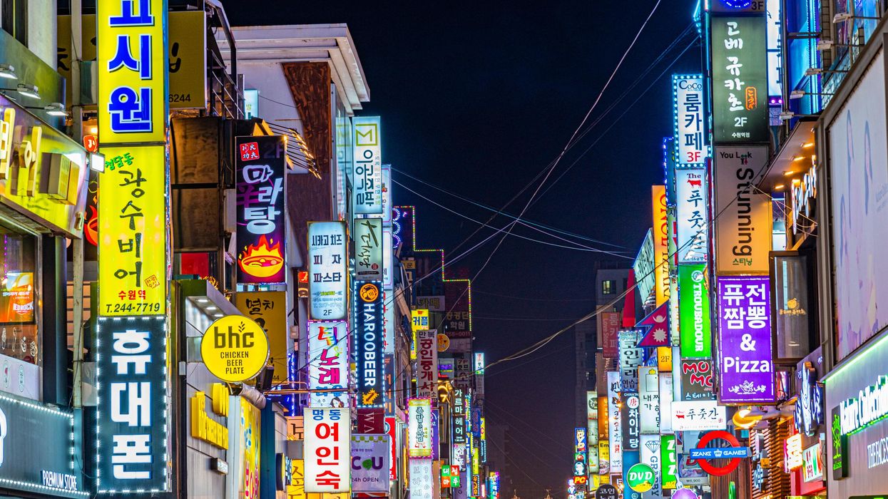 Itaewon in Seoul, South Korea.