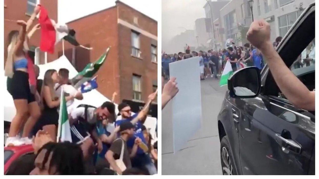 Italy Fans Tore Up The Streets Of Toronto After Euro Cup Win (VIDEOS)