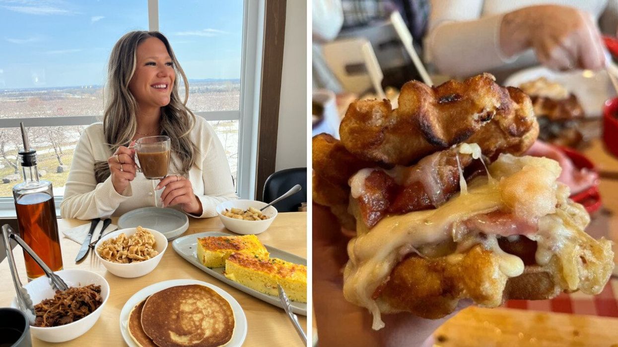 Izabelle Bee au Domaine Lafrance. Droite : Étagé campagnard de Labonté de la pomme.