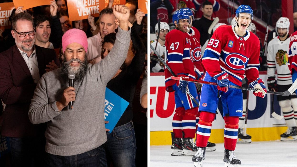 Jagmeet Singh. À droite : Ivan Demidov.