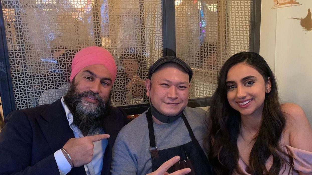 Jagmeet Singh and his wife at DaiLo Toronto.