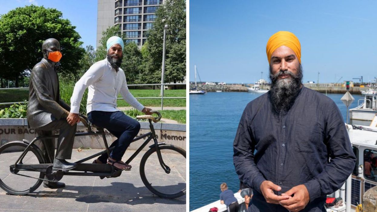 Jagmeet Singh donne son numéro de téléphone et tu peux le texter