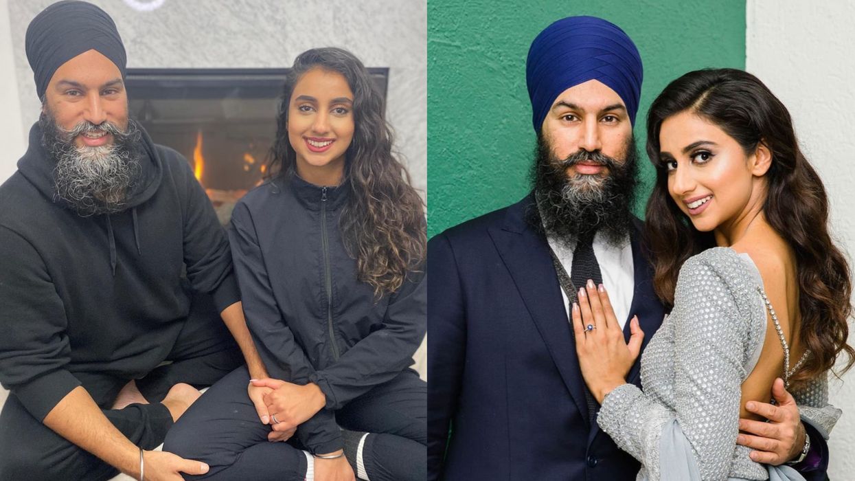Jagmeet Singh & His Wife Were Totally Twinning Again On Valentine’s Day (PHOTOS)