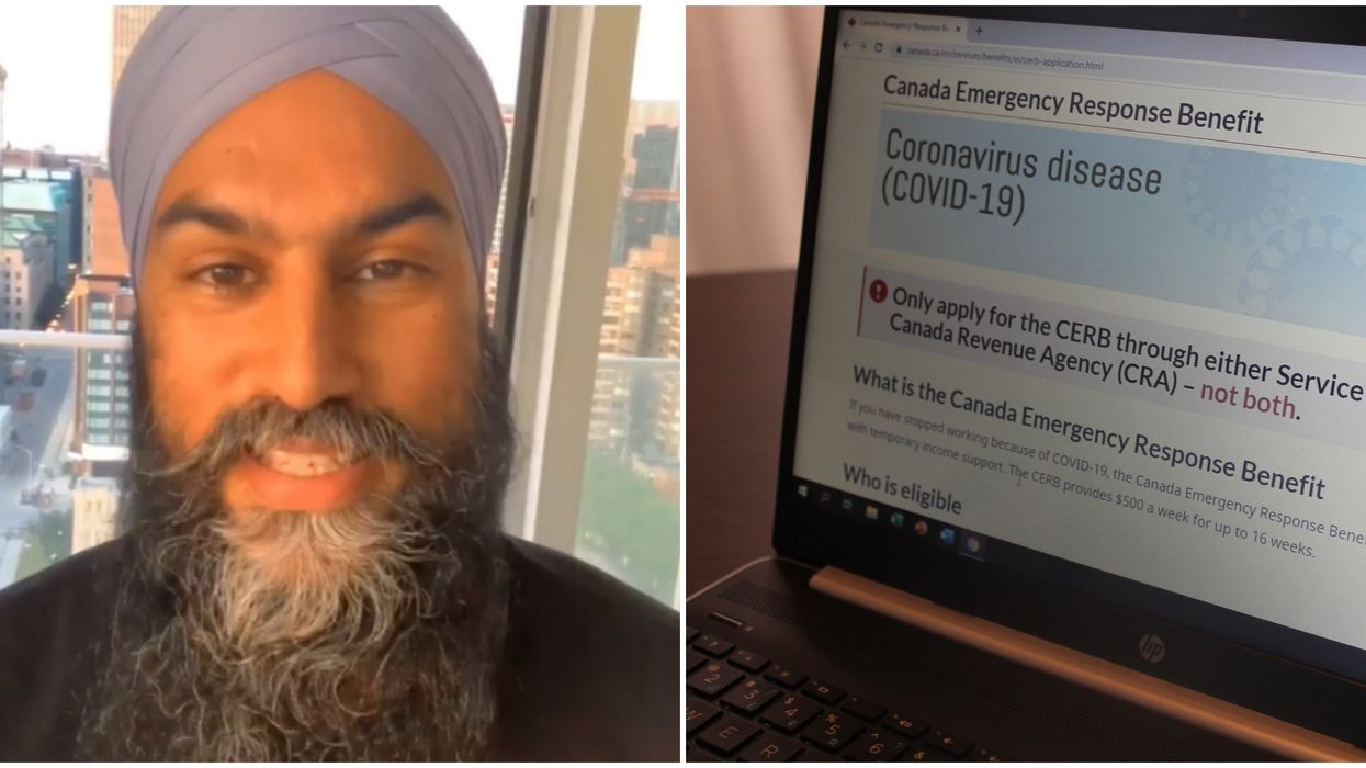 Jagmeet Singh's CERB Extension Push Now Includes Texting Him