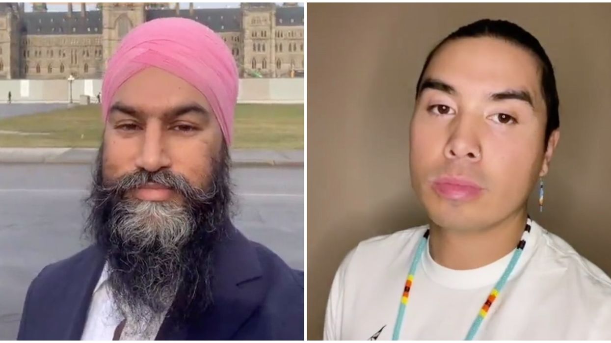 Jagmeet Singh's New TikTok Video Celebrates Sikh & Indigenous Traditions Of Uncut Hair