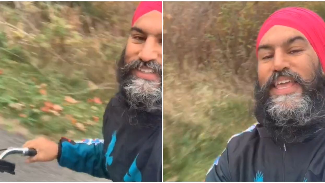 Jagmeet Singh's TikTok Has Another Version Of The "Dreams" With Him On A Bike This Time