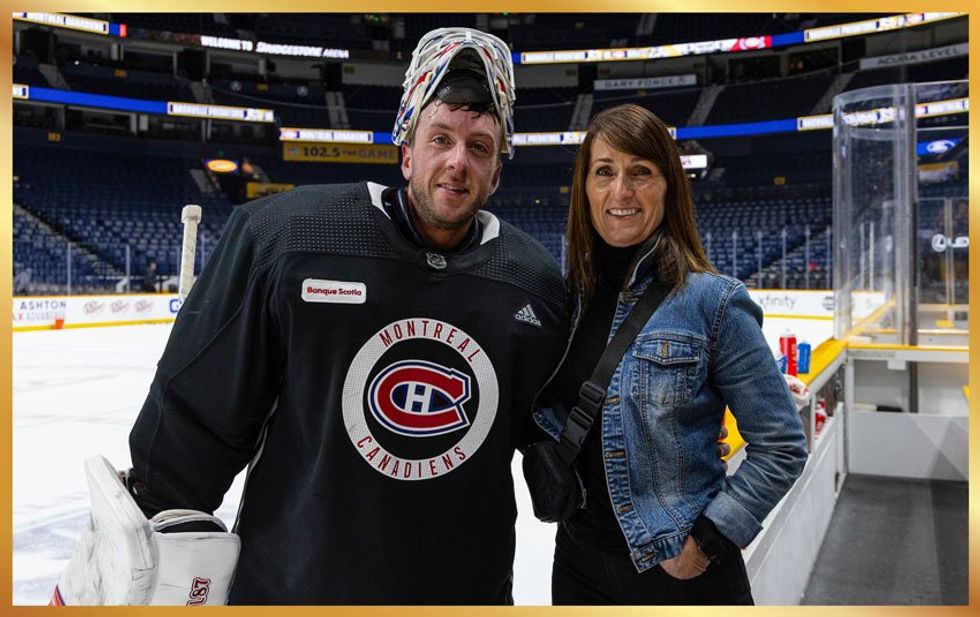 Jake Allen et sa m\u00e8re.