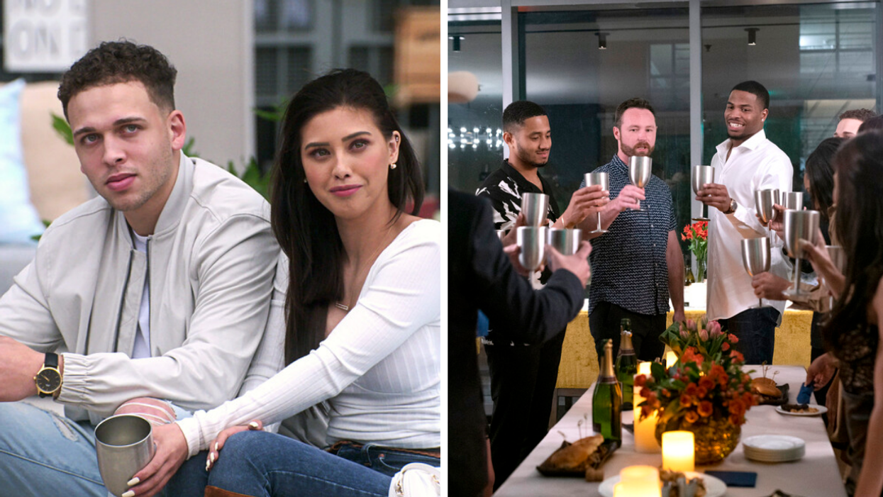 Jake & April. Right: Cast members of 'The Ultimatum'.