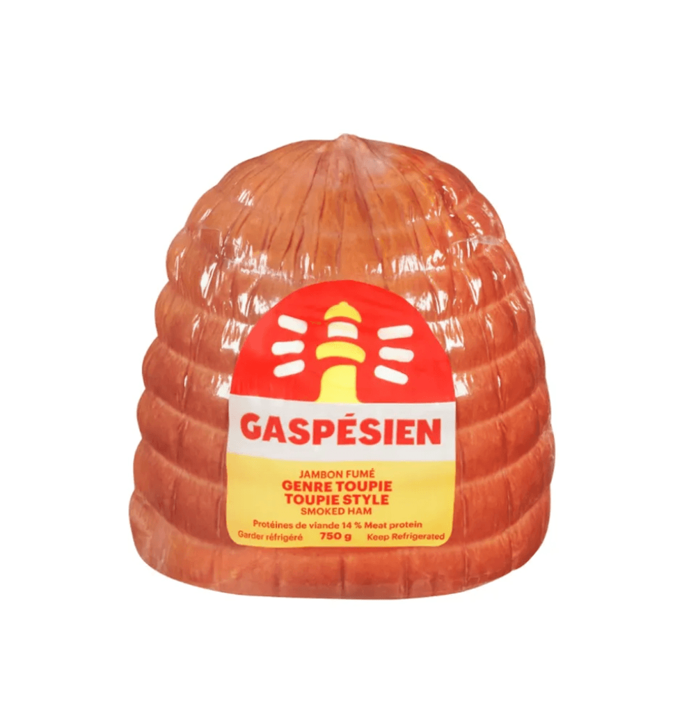 Jambon fum\u00e9 style toupie Gasp\u00e9sien.