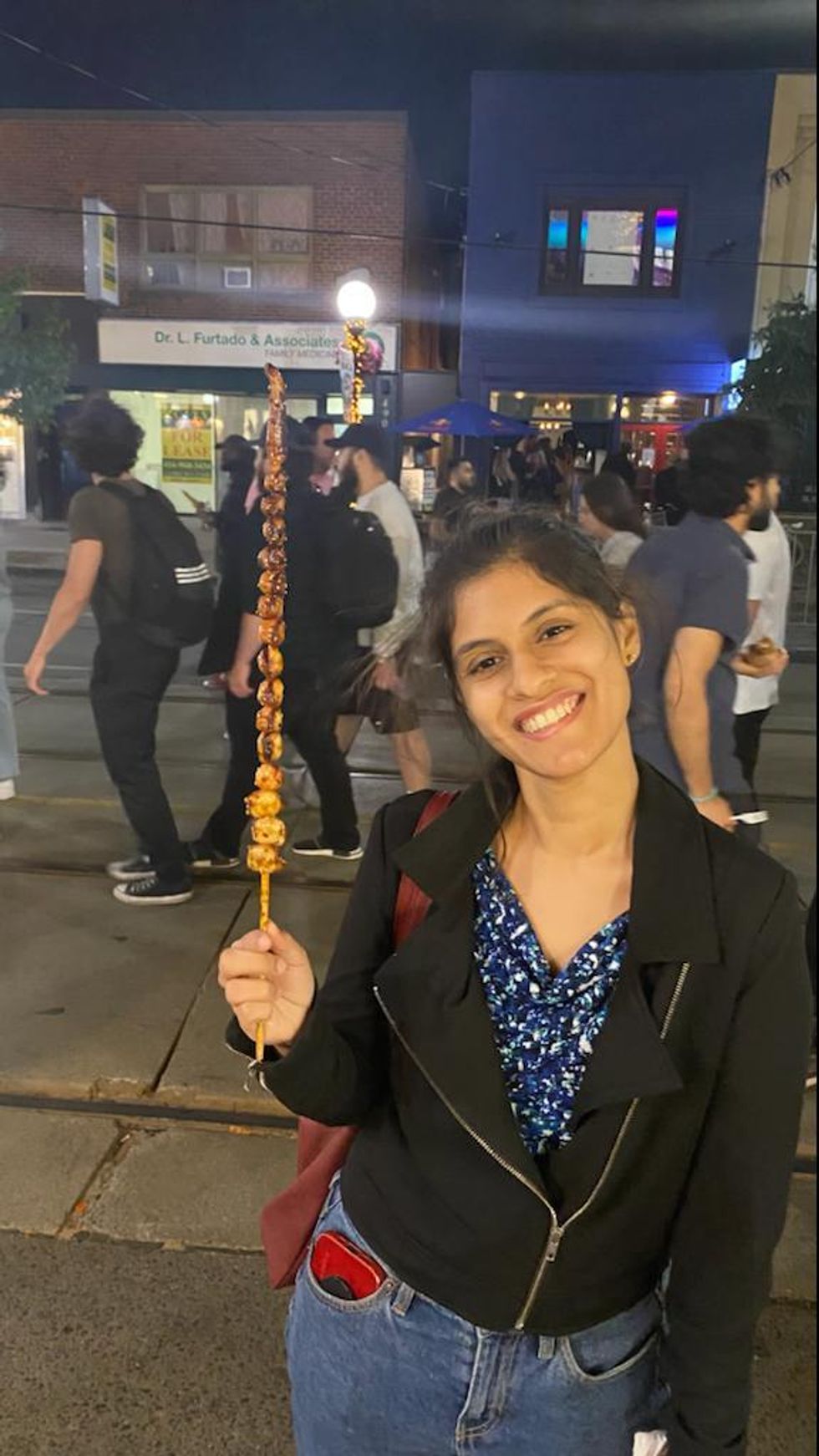 Janice Rodrigues at the The Taste Of Little Italy street food festival.