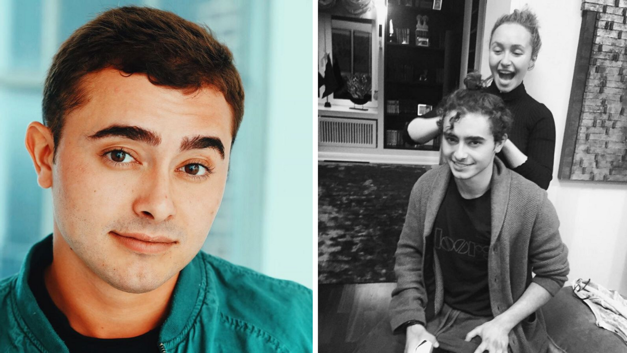 Jansen Panettiere. Right: Jansen Panettiere and Hayden Panettiere.