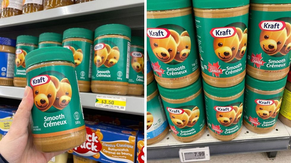 jars of kraft peanut butter at dollarama and fortinos.