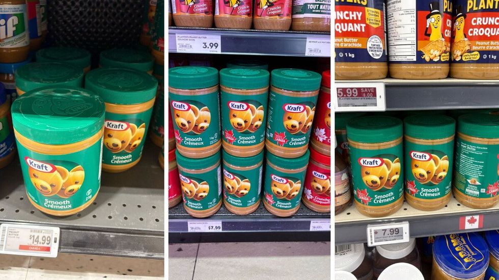 jars of kraft peanut butter at metro, longo's and fortinos
