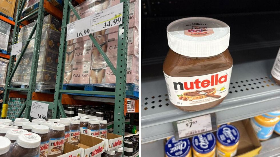 jars of nutella at costco and walmart.