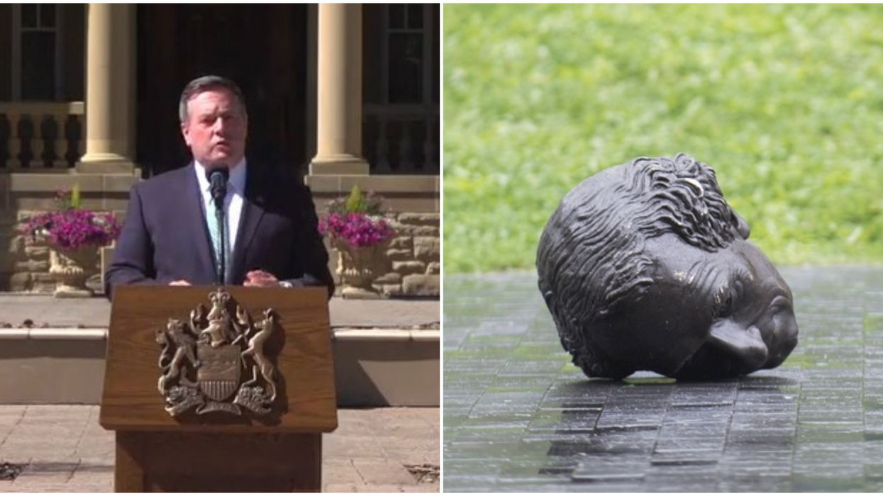 Jason Kenney Asked Montreal To Give Alberta Their Defaced Sir John A. Macdonald Statue