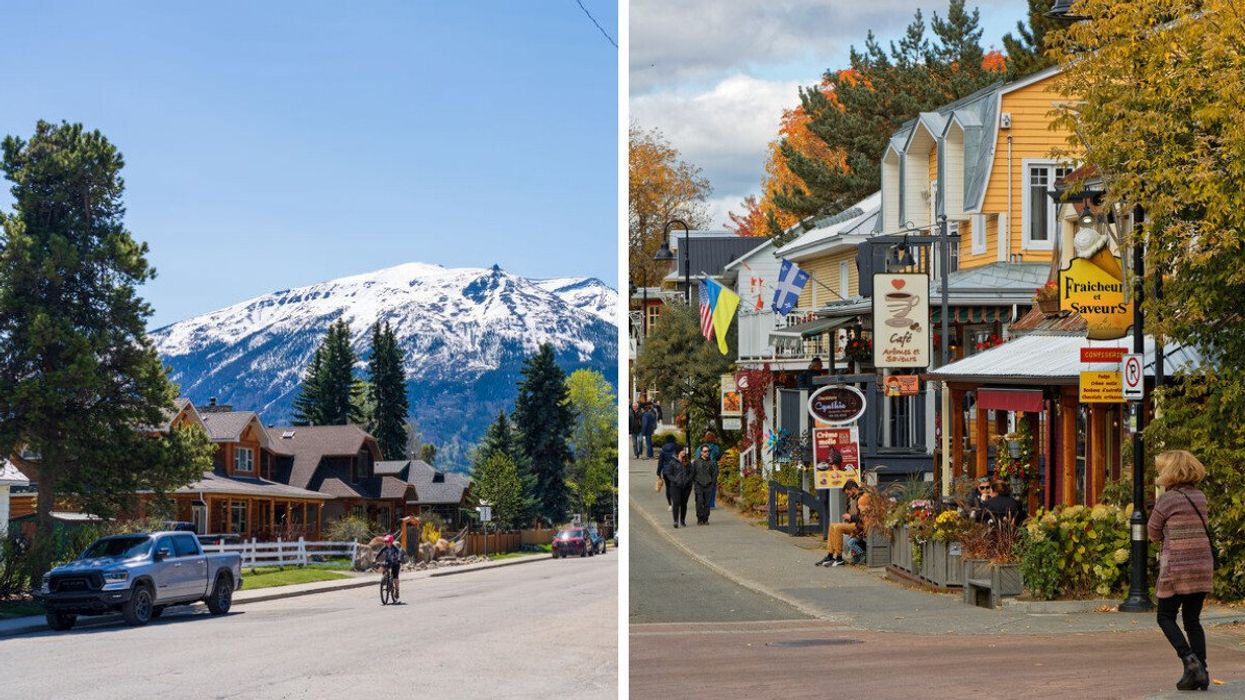Jasper, Alberta. Right: Baie St. Paul, Quebec.