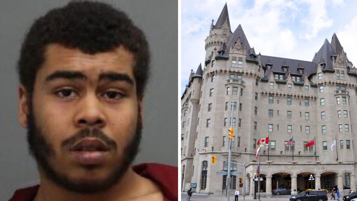 Jaycob Mainville. Right: Château Laurier.