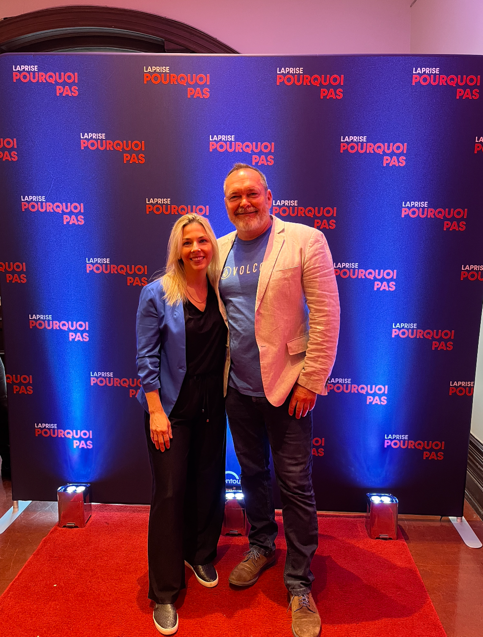 Jean-Michel Anctil et sa conjointe M\u00e9lodie Charest.