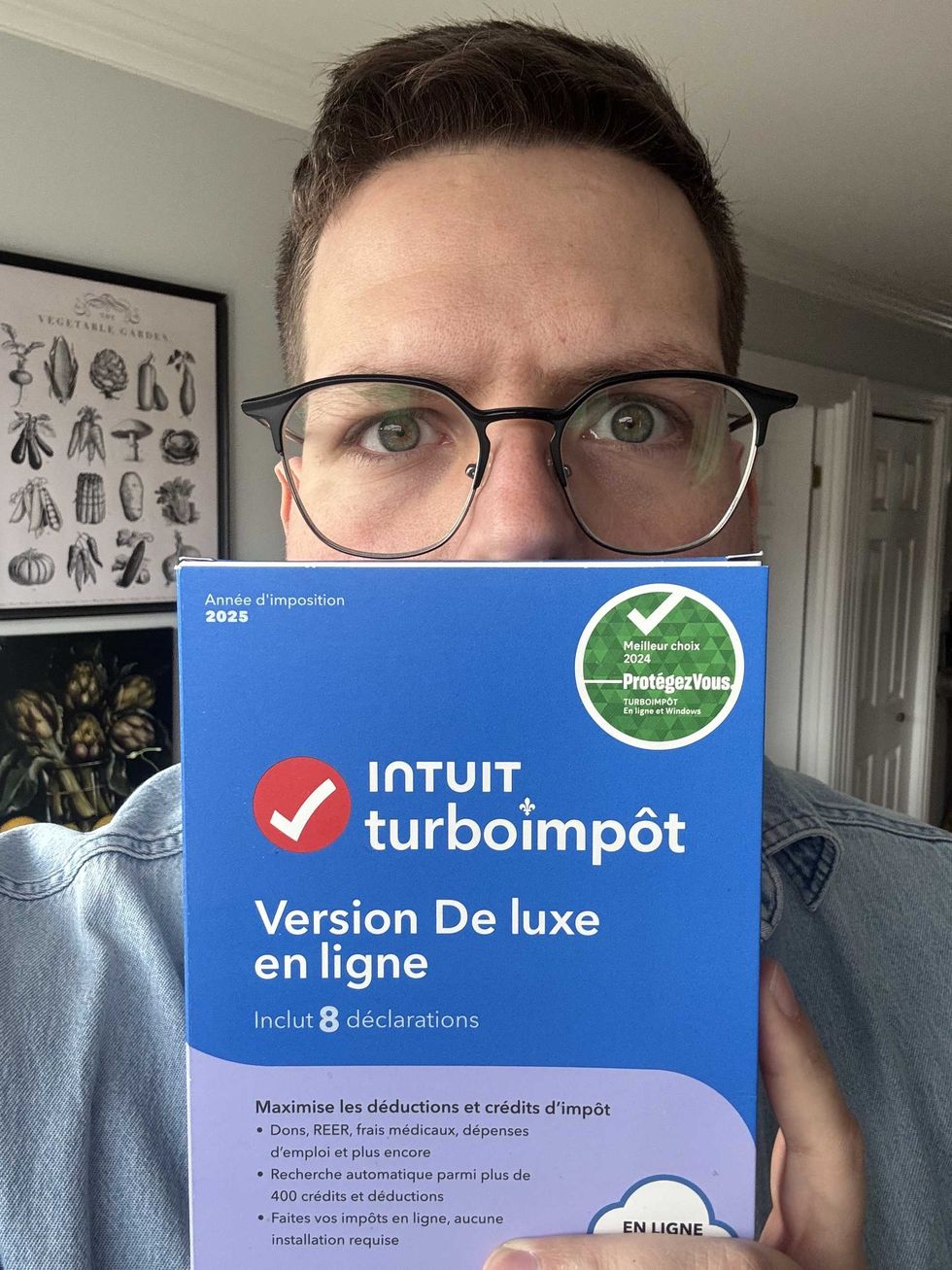 Jean-Michel Clermont-Goulet qui tient fi\u00e8rement son logiciel d'imp\u00f4t.