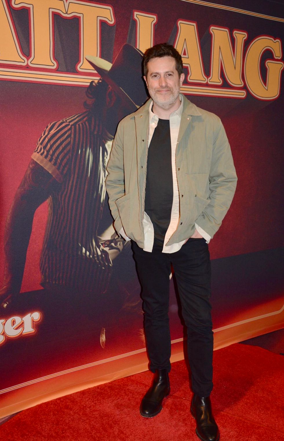Jean-Philippe Dion sur le tapis rouge \u00e0 la premi\u00e8re de Matt Lang.