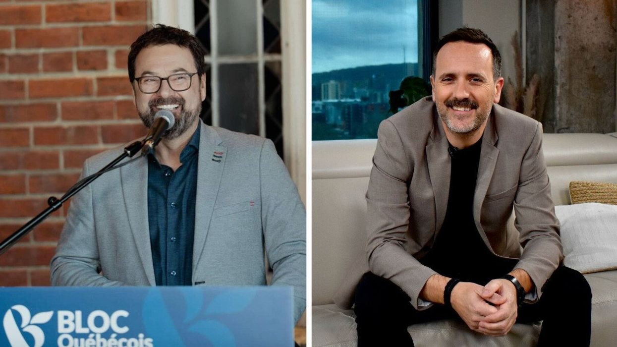 Jeff Boudreault. Droite : Hugo Langlois.