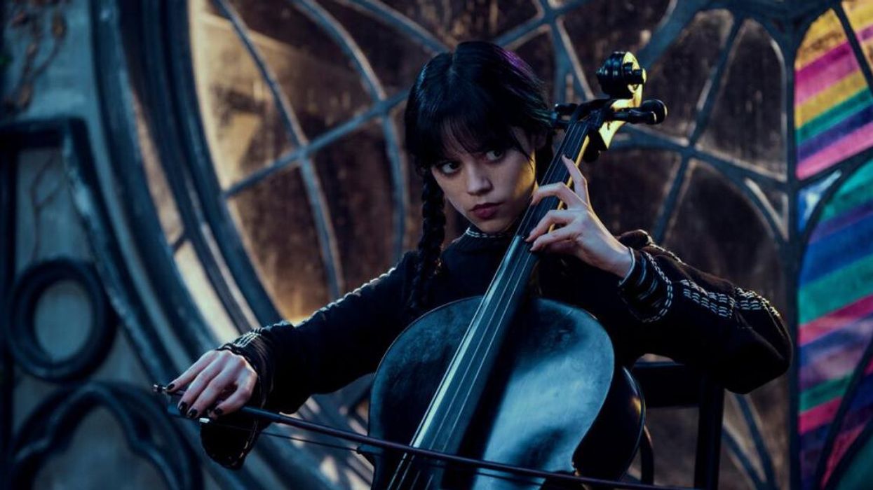 Jenna Ortega as Wednesday Addams.