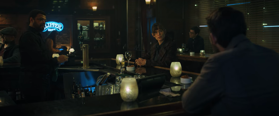 Jennifer Garner and Ryan Reynolds acting in 'The Adam Project'