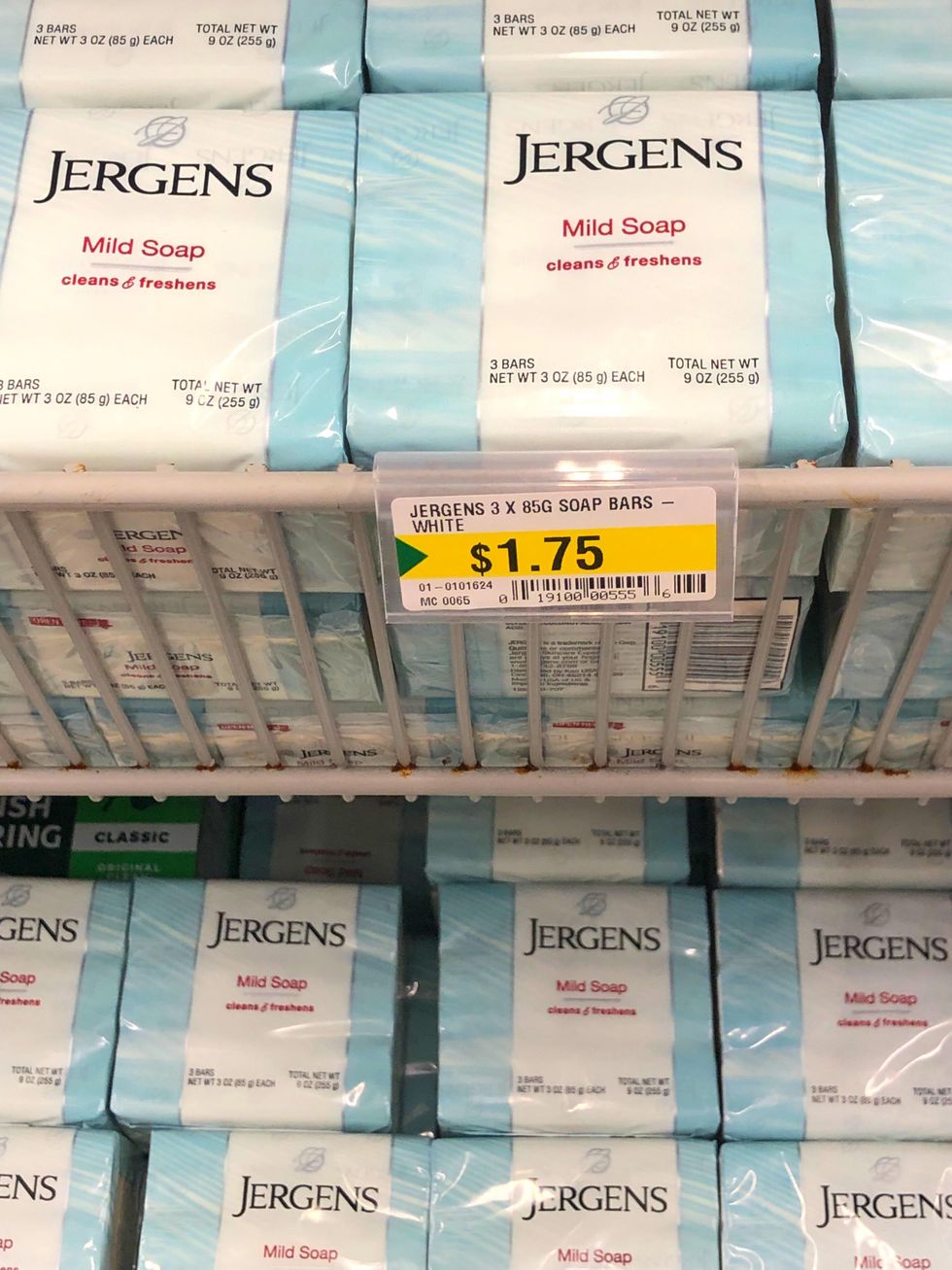 Jergens Mild Soap.